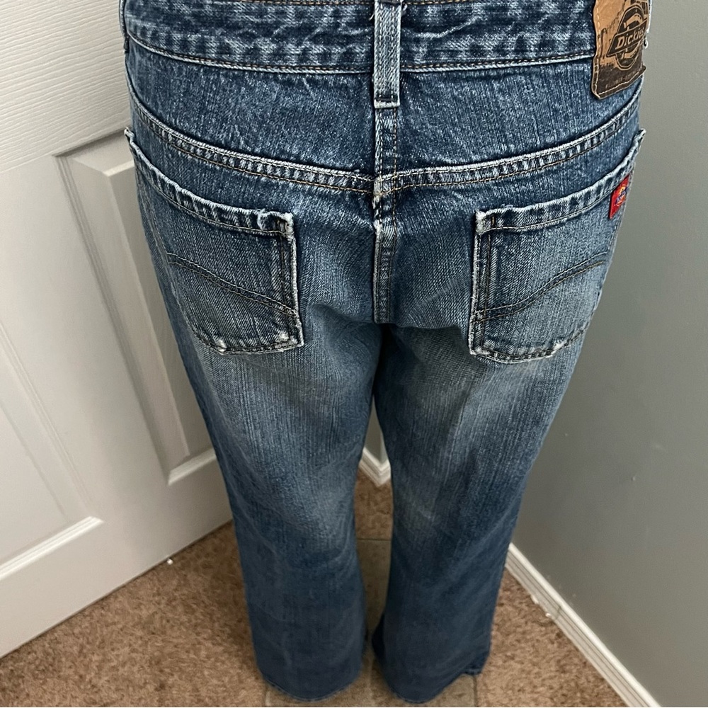 Dickies Relaxed Fit Bootcut Medium Wash Jeans Size 8 Regular - Picture 7 of 16